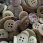 Lot 100 Mixed Assorted GREY GRAY Vintage & New Buttons