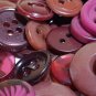 Lot 100 Mixed Assorted DARK RED BURGUNDY WINE PLUM Vintage & New Buttons