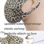 Leopard Cheetah Wild Animal Print Face Mask Comfortable Summer Fabric
