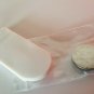 7" RED LED Light Up Sisal Bottle Brush Flocked Christmas Mini Miniature Tree