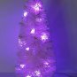 5" LED Light Up PINK Sisal Bottle Brush Christmas Xmas Mini Miniature Tree