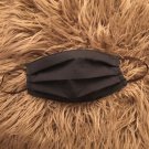 Face Mask . Black.Handmade.Reusable washable.With Filter Three Plys .