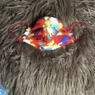 Face Mask . Handmade.Reusable Washable With Filter The Simpson’s Red