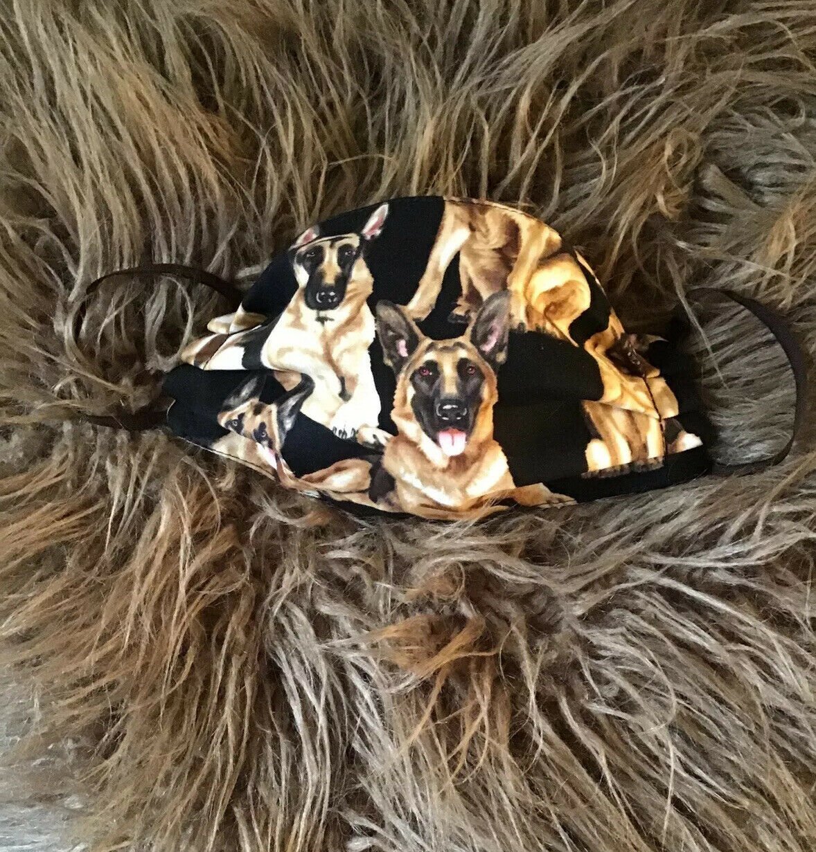 Face Mask . Black Brown  Handmade.Reusable washable.With Filter