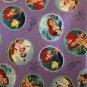 Face Mask.Handmade .Reusable washable.With Filter Little Mermaid Purple