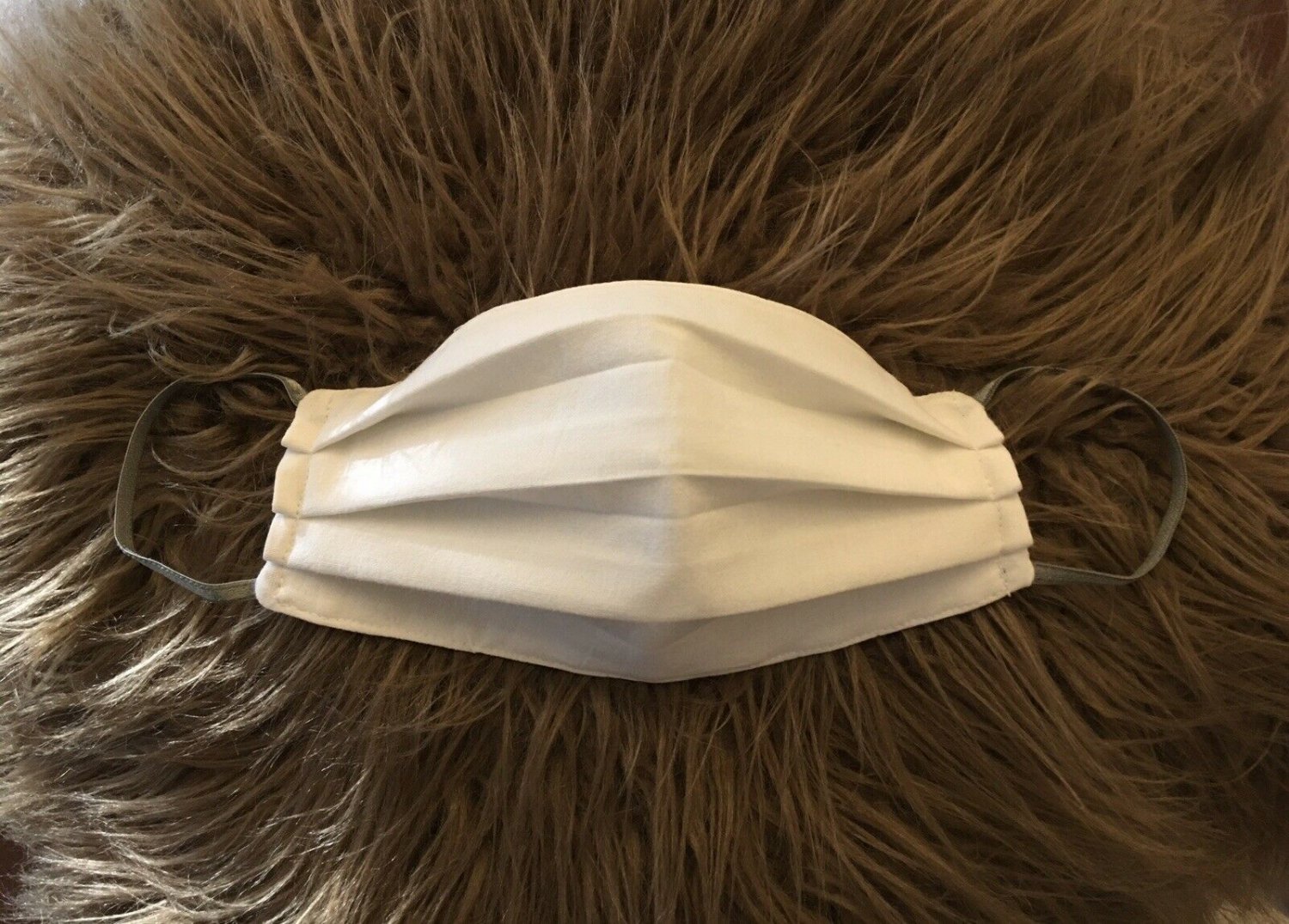 Face Mask.Handmade .Reusable With Filter Washable .White.