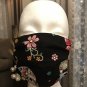 Face Mask Handmade Reusable washable Filter Added Black Skull