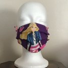 Face Mask Handmade Reusable Washable With filter Barbie Fashion Girl. M Size.