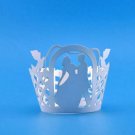 24 cupcake muffin wrappers laser cut .Weddings . Brides Shower liners  party.