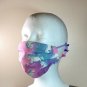 Face Mask .Handmade.Reusable washable.With Filter Pink And Blue Unicorn
