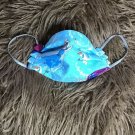 Face Mask . Handmade.Reusable Washable With Filter.Frozen 2 Blue Disney Princess
