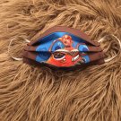 Face Mask . Handmade.Reusable Washable With Filter.Patrol.Orange car On Brown.