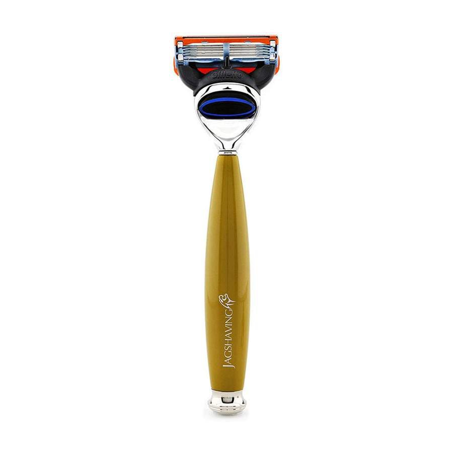 Luxury 5 Edge Compatible Shaving Razor With Brass Handle