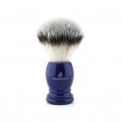 Synthetic Silver Tip Hair Shaving Brush With Blue Resin Handle, Gift For Men