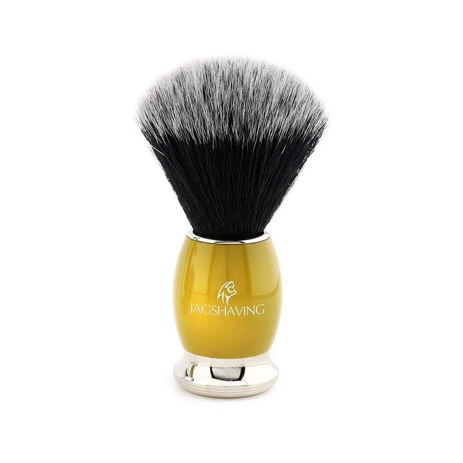 Luxury Black Synthetic Hair Shaving Brush with Brass Handle