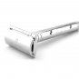 Elegant Classic Wet Shaving Razor with Long Steel Handle, Best for Smooth Shave