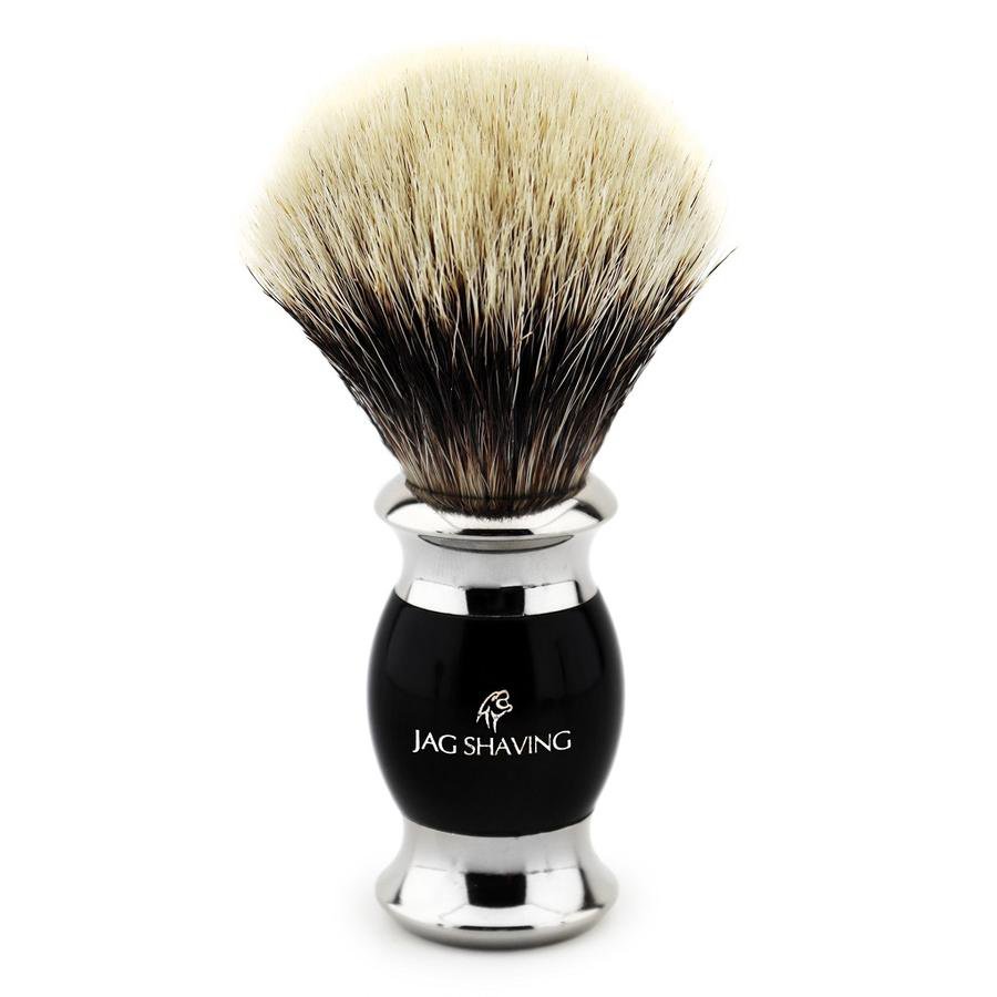 Badger Hair Shaving Brush & Black Resin Handle
