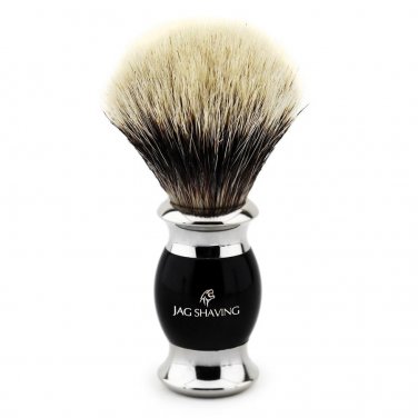 Badger Hair Shaving Brush & Black Resin Handle