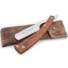 Straight Razor with Fix Blade and With Wooden Handle