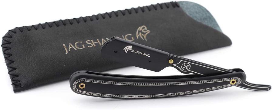 Straight Cut Throat Razor Traditional Barber Shaving Men Razor + Pouch
