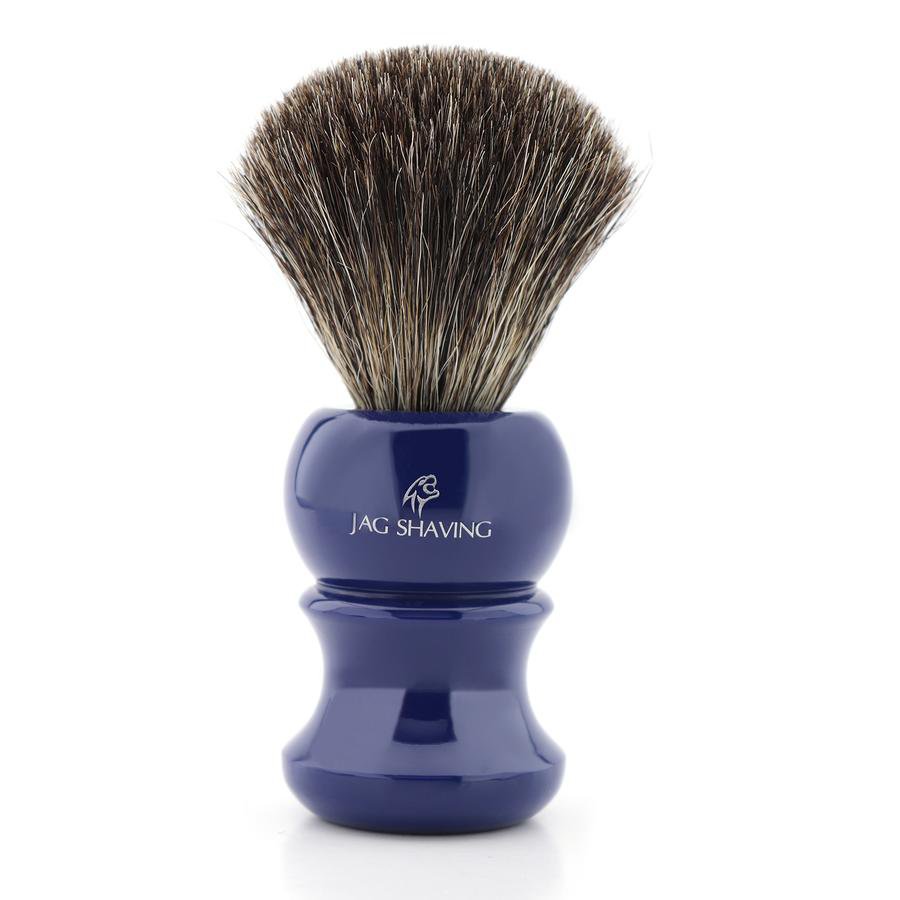 Super Badger Hair Shaving Brush with Blue Resin Handle Best Gift