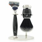 High Quality 3 Pcs Shaving Set in Black Color, Perfect Men’s Grooming Kit