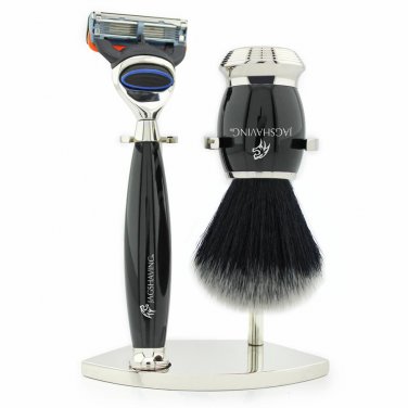 High Quality 3 Pcs Shaving Set in Black Color, Perfect Men&acirc;��s Grooming Kit