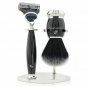 High Quality 3 Pcs Shaving Set in Black Color, Perfect Men’s Grooming Kit