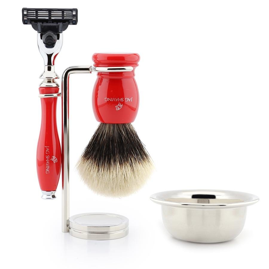 Men’s Shaving Kit with Shaving Brush, 3 Edge Razor Best Gift Set