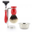 Men’s Shaving Kit with Shaving Brush, 3 Edge Razor Best Gift Set
