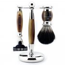 Premium Quality Mach 3 Shaving Razor with Badger Hair Brush