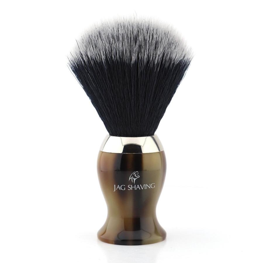 Premium Quality Synthetic Hair Shaving Brush with White Tip