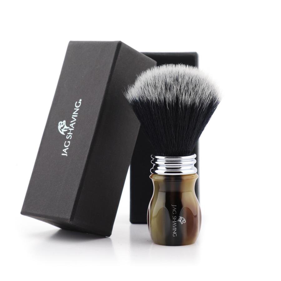 Horn Resin Handle & Synthetic Hair Great Gift For Any Shaving Enthusiast
