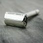 Classic Shaving Vintage DE Safety Twist Open Butterfly Safety Razor & 5 Double Edge Blades