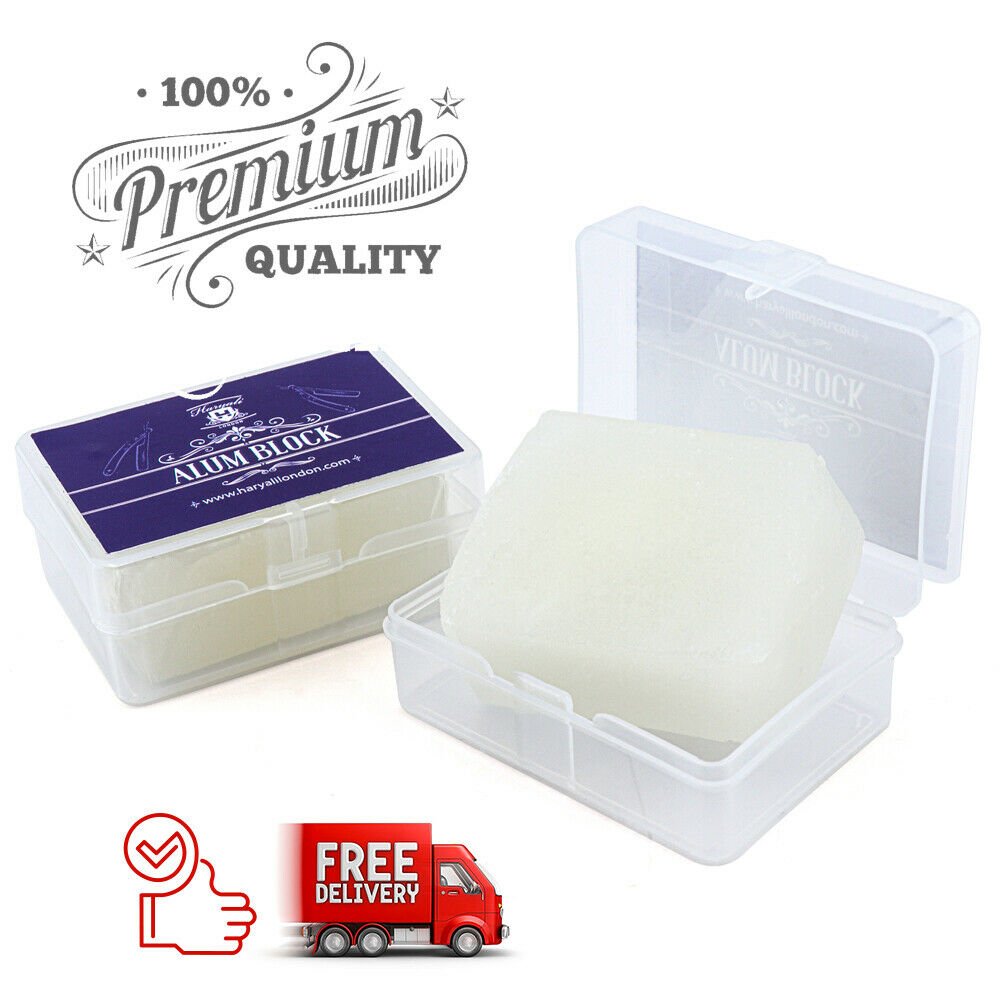 After Shave Blood Stopper Alum Block Wet Shave Bloc Antiseptic Astringent