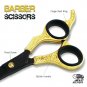 Luxury Hairdressing Scissors Barber Salon Hair Cutting Shears 7.5" Black & Gold