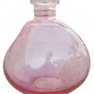 7" H Pink Glass Bottle / Vase