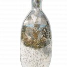 12" Vase In Silver Antique Mercury
