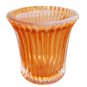 2.75" H Orange Votive In Lining Design