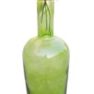 15" H Green Glass Bottle / Vase