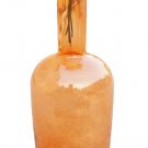 15" H Orange Glass Bottle / Vase