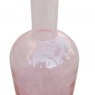 12.50" H Pink Glass Bottle / Vase