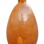 12" H Orange Glass Bottle / Vase