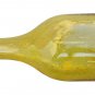 12.50" H Yellow Glass Bottle / Vase