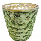 2.75" H Votive In Green Antique Mercury