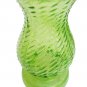 Green Glass Hurricane Candle Holder