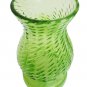 Green Glass Hurricane Candle Holder