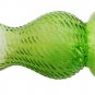 Green Glass Hurricane Candle Holder