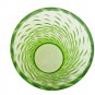 Green Glass Hurricane Candle Holder