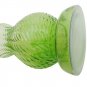 Green Glass Hurricane Candle Holder